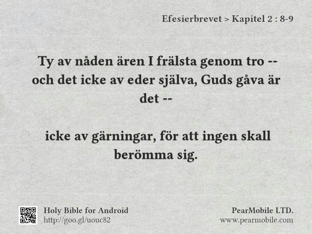 Efesierbrevet, Kapitel 2:8-9